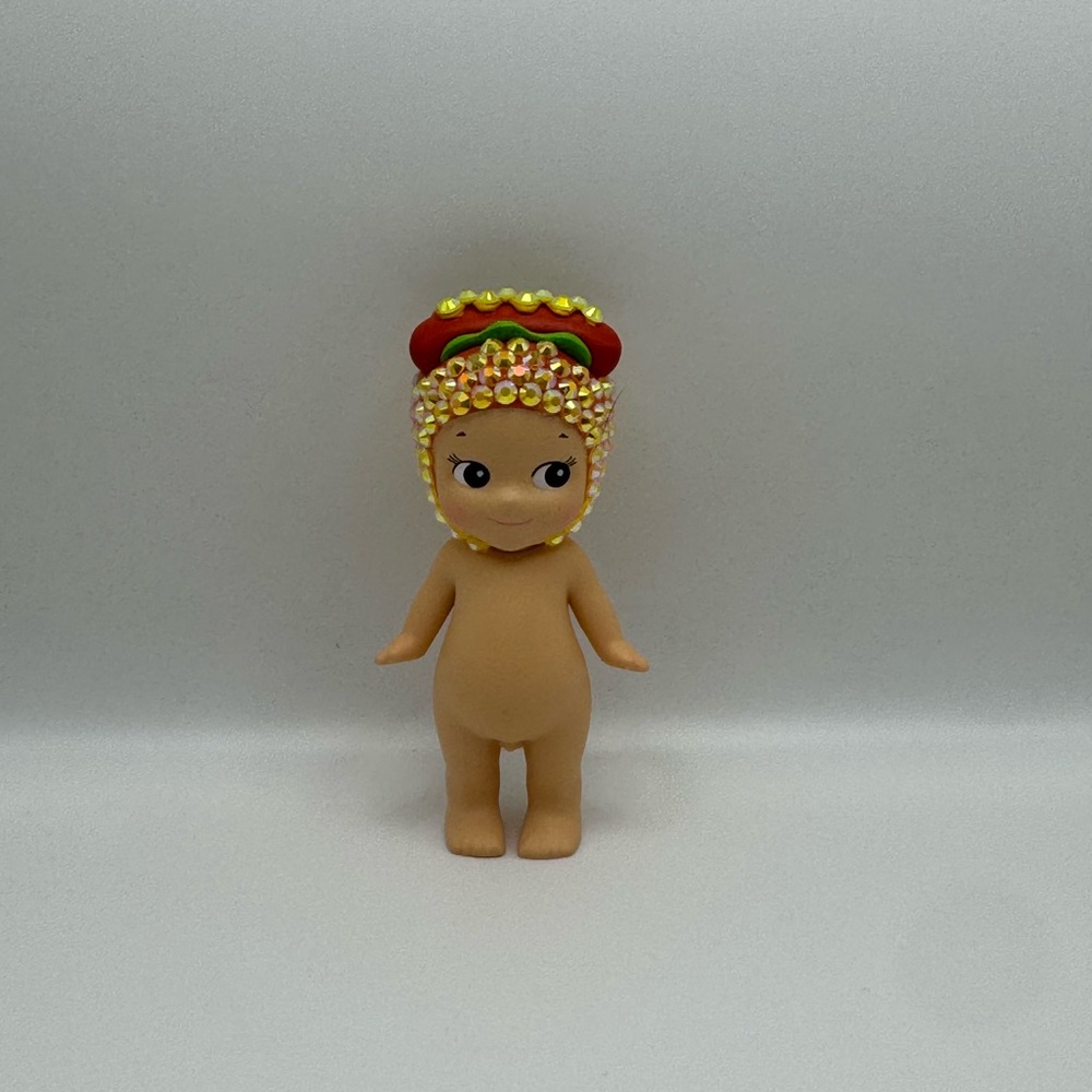 Custom Bedazzled Sonny Angel Hot Dog Statue